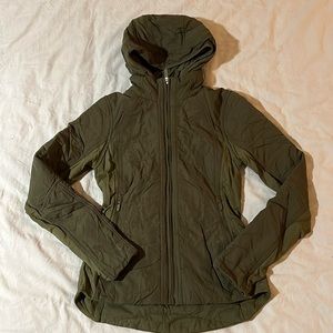 lululemon another mile running jacket | size 4 | green
